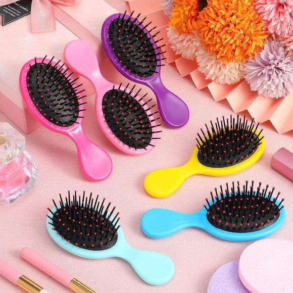 Mini Detangling Hairbrush Set 36 Pack Soft Bristle Travel Comfort Kids Adults main image 4